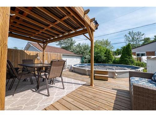 325 Simpson Avenue, Welland, ON - Outdoor With Above Ground Pool With Deck Patio Veranda With Exterior