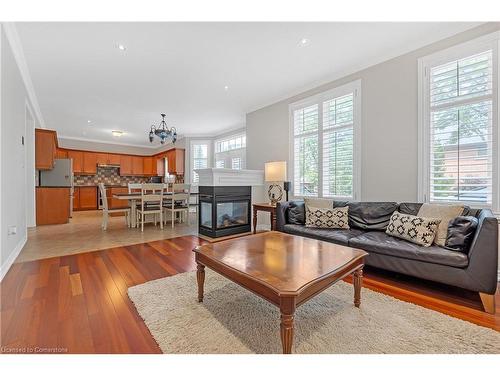 16 Gristmill Place, Hamilton, ON - Indoor Photo Showing Living Room With Fireplace