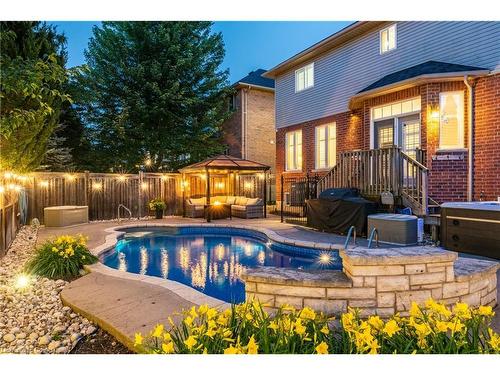 16 Gristmill Place, Hamilton, ON - Outdoor With In Ground Pool With Deck Patio Veranda