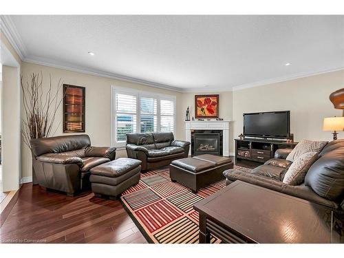 226 Tanglewood Drive, Binbrook, ON - Indoor Photo Showing Living Room With Fireplace