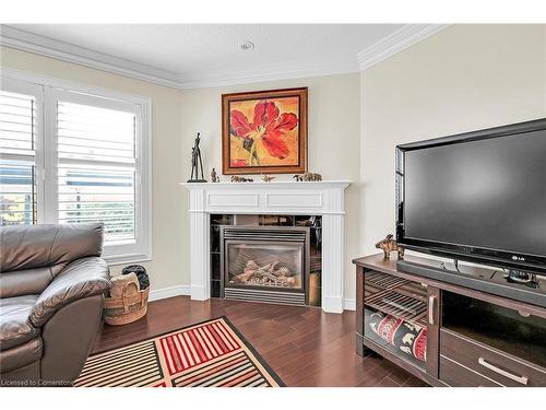 226 Tanglewood Drive, Binbrook, ON - Indoor Photo Showing Living Room With Fireplace