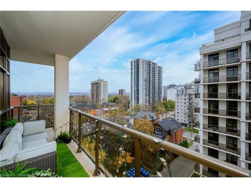 711-90 Charlton Avenue W, Hamilton, ON - Outdoor With Balcony With View With Exterior