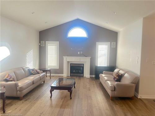 214 Millen Road, Hamilton, ON - Indoor Photo Showing Living Room With Fireplace