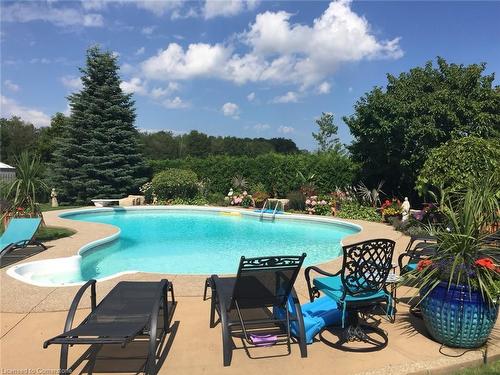 58 Tamwood Court, Stoney Creek, ON - Outdoor With In Ground Pool