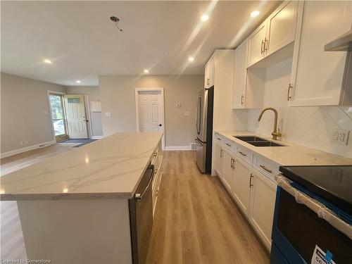 10 Sherwood Rise, Hamilton, ON - Indoor Photo Showing Kitchen With Double Sink With Upgraded Kitchen