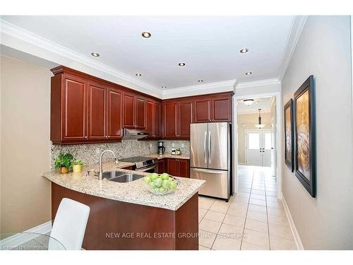 63 Polonia Avenue, Brampton, ON - Indoor Photo Showing Kitchen With Double Sink