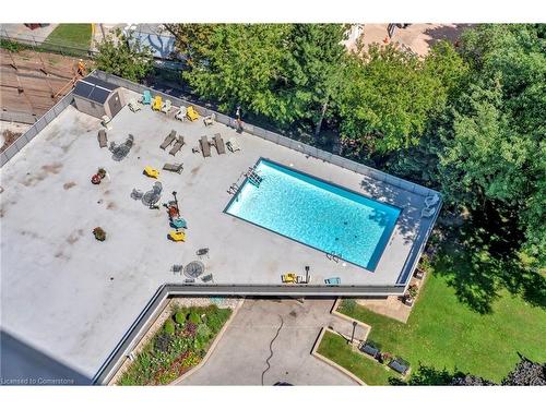 1505-2263 Marine Drive, Oakville, ON - Outdoor With In Ground Pool With View