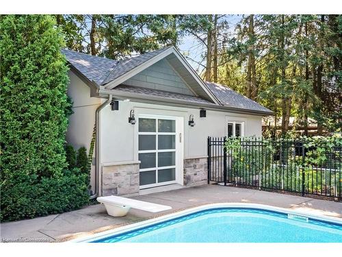 185 Central Drive, Ancaster, ON - Outdoor With In Ground Pool