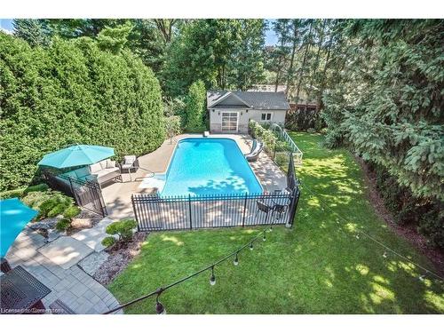 185 Central Drive, Ancaster, ON - Outdoor With In Ground Pool With Backyard