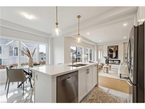 245 Dicenzo Drive, Hamilton, ON - Indoor Photo Showing Kitchen With Double Sink