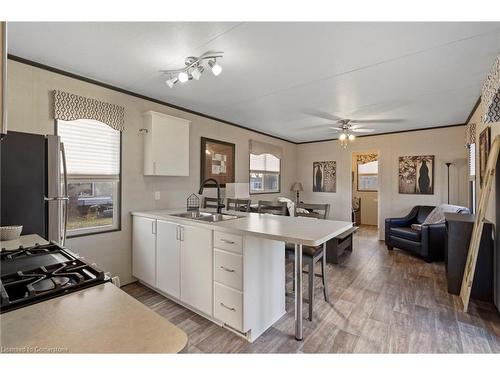 253-8845 Lundys Lane, Niagara Falls, ON - Indoor Photo Showing Kitchen With Double Sink