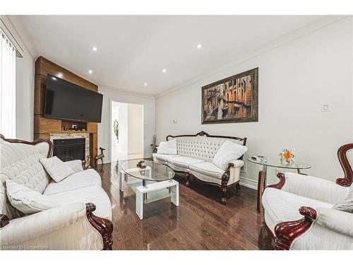 5008 Willowood Drive, Mississauga, ON - Indoor Photo Showing Living Room With Fireplace