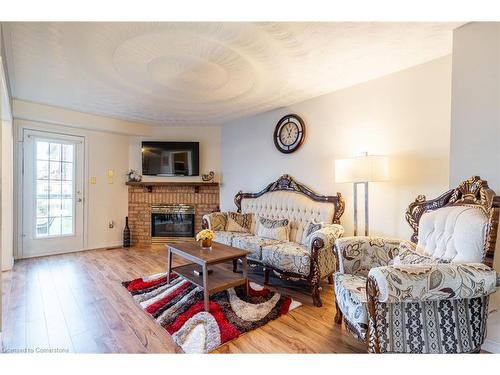 85 Royalvista Drive, Hamilton, ON - Indoor Photo Showing Living Room With Fireplace