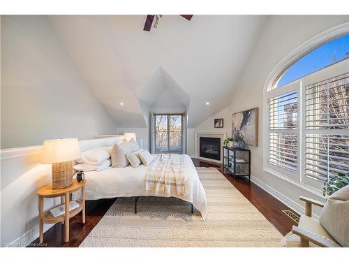 5J Brussels Street, Toronto, ON - Indoor Photo Showing Bedroom With Fireplace