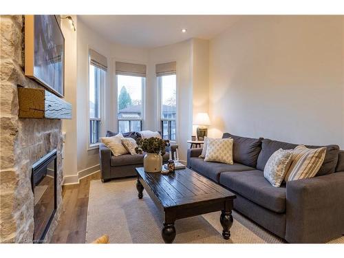 185 1/2 Emerald Street N, Hamilton, ON - Indoor Photo Showing Living Room With Fireplace