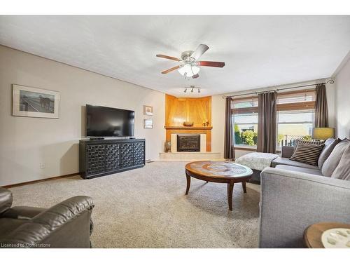 15 Presidio Drive, Hamilton, ON - Indoor Photo Showing Living Room With Fireplace