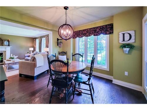 1376 Bird Road, Dunnville, ON - Indoor Photo Showing Dining Room With Fireplace