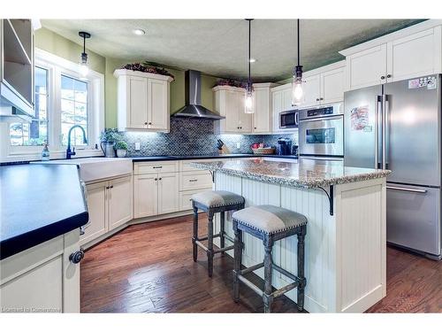 1376 Bird Road, Dunnville, ON - Indoor Photo Showing Kitchen With Stainless Steel Kitchen With Upgraded Kitchen