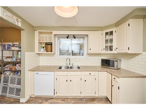 108 Cross Street E, Dunnville, ON - Indoor Photo Showing Kitchen With Double Sink