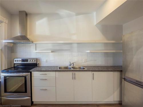 1-116 Myrtle Avenue, Hamilton, ON - Indoor Photo Showing Kitchen With Double Sink