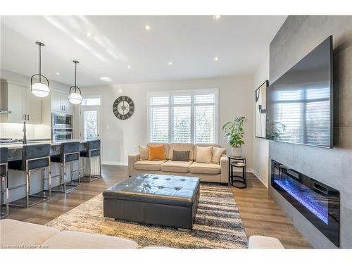 3447 Eternity Way, Oakville, ON - Indoor Photo Showing Living Room With Fireplace