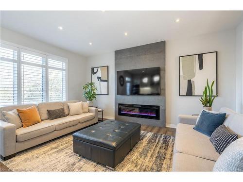 3447 Eternity Way, Oakville, ON - Indoor Photo Showing Living Room With Fireplace