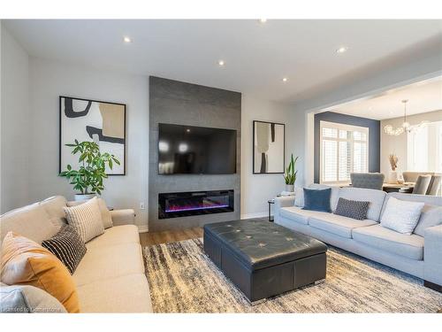 3447 Eternity Way, Oakville, ON - Indoor Photo Showing Living Room With Fireplace