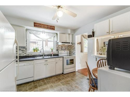 655 Cumberland Avenue, Burlington, ON - Indoor Photo Showing Kitchen With Double Sink