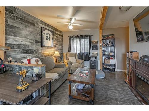 873 Conc 14 Townsend Concession, Simcoe, ON - Indoor Photo Showing Living Room With Fireplace