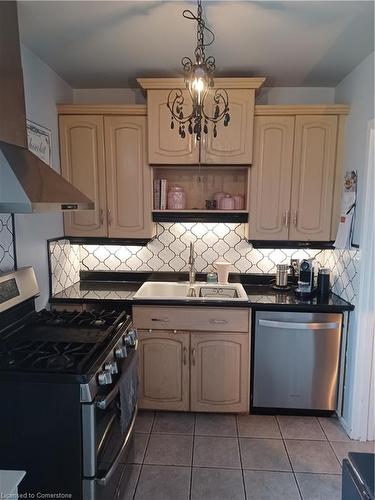 111 Stroud Road, Hamilton, ON - Indoor Photo Showing Kitchen With Double Sink