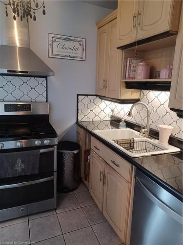 111 Stroud Road, Hamilton, ON - Indoor Photo Showing Kitchen With Double Sink