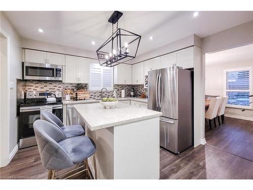 51 Branthaven Drive, Hamilton, ON - Indoor Photo Showing Kitchen With Stainless Steel Kitchen With Upgraded Kitchen