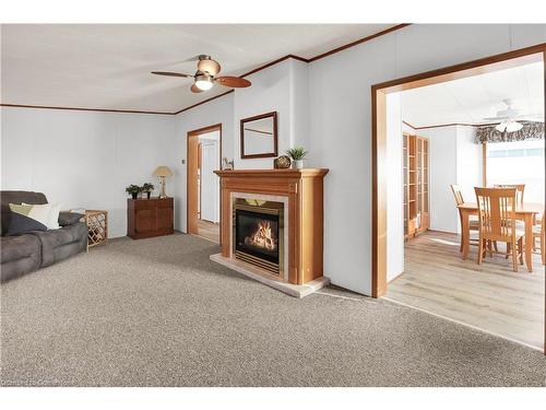 220-3033 Townline Road, Stevensville, ON - Indoor Photo Showing Living Room With Fireplace