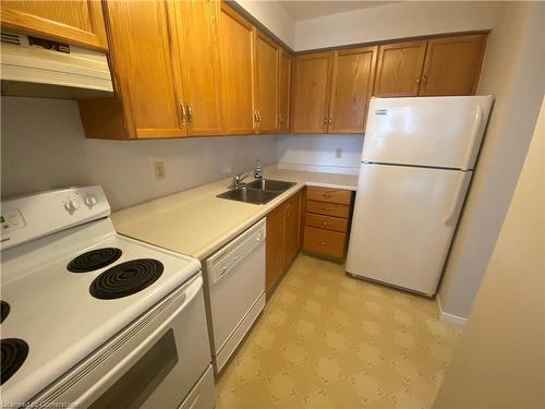 610-1270 Maple Crossing Boulevard, Burlington, ON - Indoor Photo Showing Kitchen With Double Sink