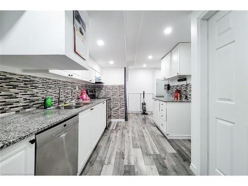 313 Fennell Avenue E, Hamilton, ON - Indoor Photo Showing Kitchen With Double Sink