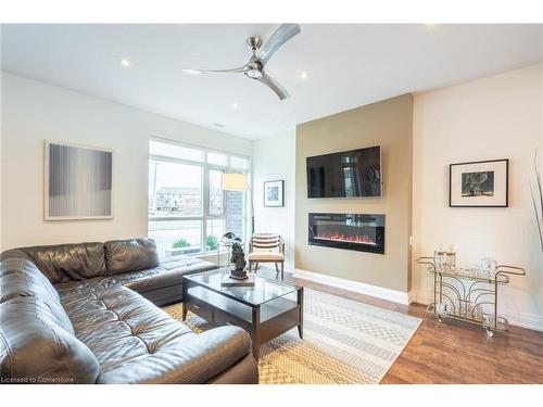 4 Concord Place, Grimsby, ON - Indoor Photo Showing Living Room With Fireplace