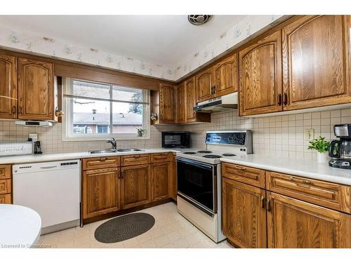 39 San Francisco Avenue, Hamilton, ON - Indoor Photo Showing Kitchen With Double Sink