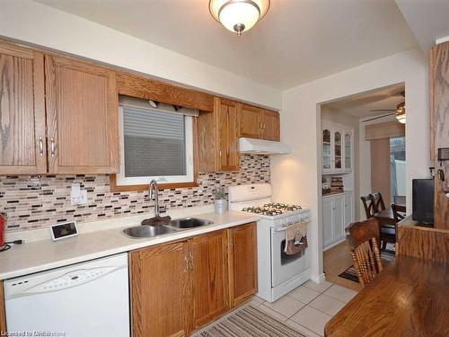 79 Broughton Avenue, Hamilton, ON - Indoor Photo Showing Kitchen With Double Sink