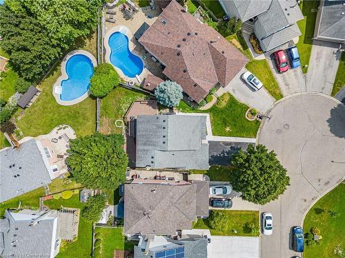 19 Driftwood Place, Stoney Creek, ON - Outdoor With Above Ground Pool With View