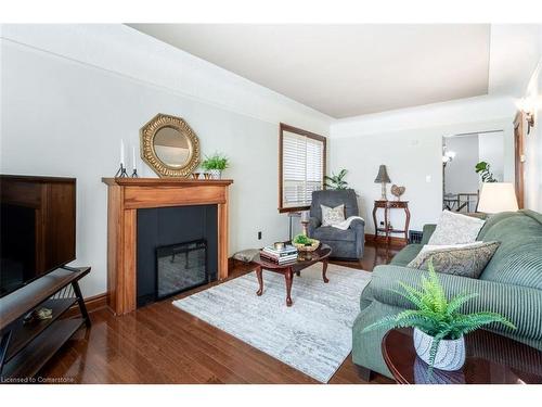 97 Strathearne Avenue, Hamilton, ON - Indoor Photo Showing Living Room With Fireplace