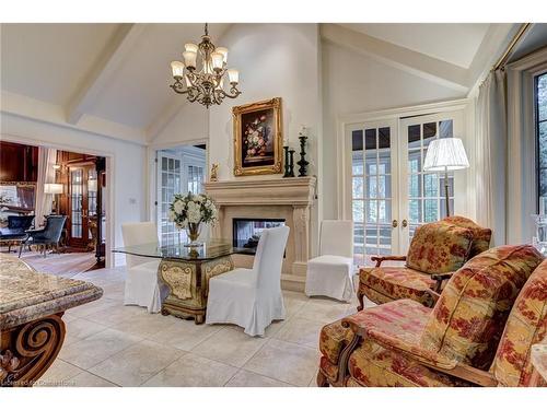 5 Jerseyville Road W, Ancaster, ON - Indoor Photo Showing Other Room With Fireplace