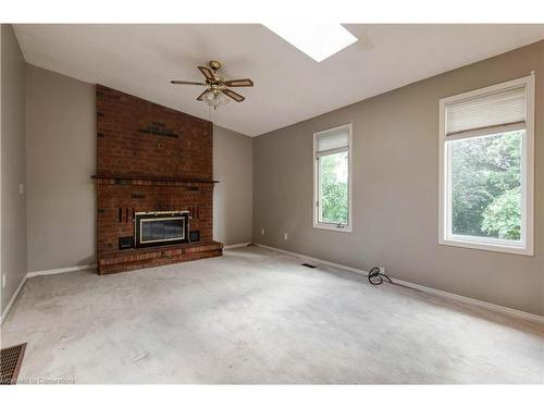 Upper-2141 Cleaver Avenue, Burlington, ON - Indoor Photo Showing Living Room With Fireplace