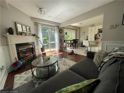 39 Sable Drive, Hamilton, ON - Indoor Photo Showing Living Room With Fireplace