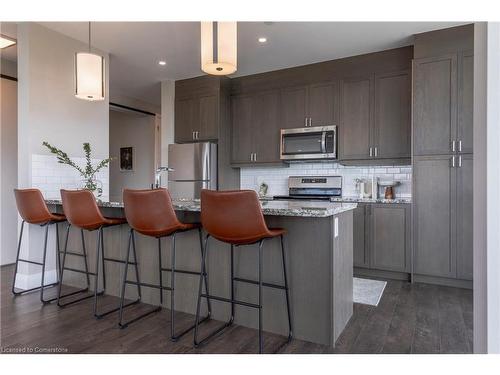 504-101 Locke Street S, Hamilton, ON - Indoor Photo Showing Kitchen With Stainless Steel Kitchen