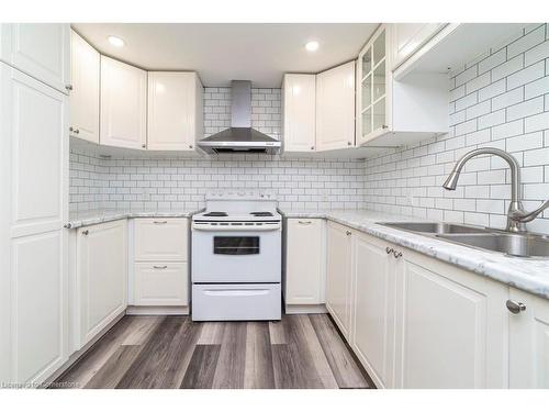 Lower-3215 Cemetery Road, Hamilton, ON - Indoor Photo Showing Kitchen With Double Sink