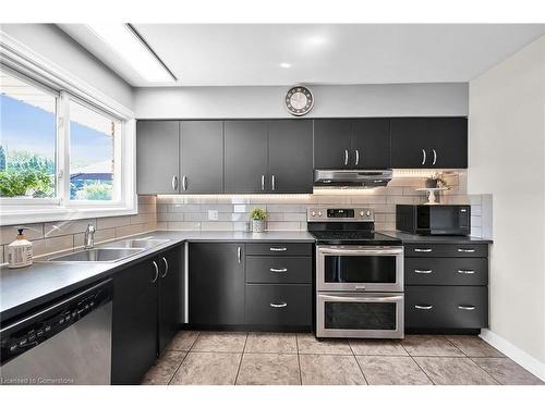 166 Rifle Range Road, Hamilton, ON - Indoor Photo Showing Kitchen With Double Sink