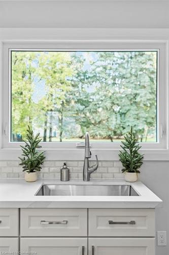 11 Garwood Avenue, Flamborough, ON - Indoor Photo Showing Kitchen With Double Sink