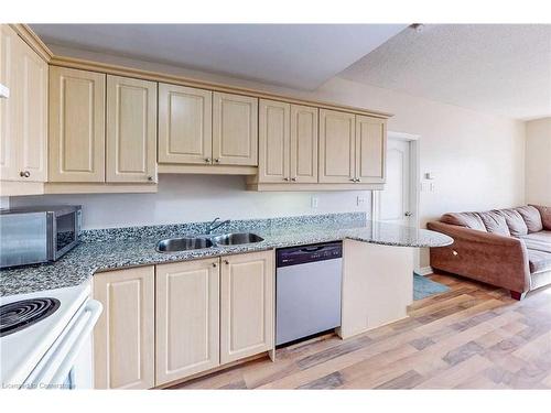 608-135 James Street, Hamilton, ON - Indoor Photo Showing Kitchen With Double Sink