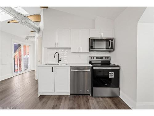 3-55 Cayuga Street, Brantford, ON - Indoor Photo Showing Kitchen With Double Sink