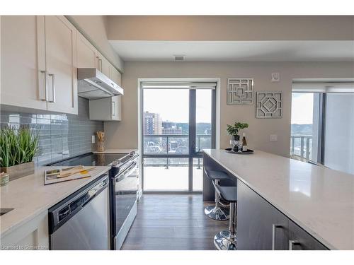 902-15 Queen Street S, Hamilton, ON - Indoor Photo Showing Kitchen With Stainless Steel Kitchen